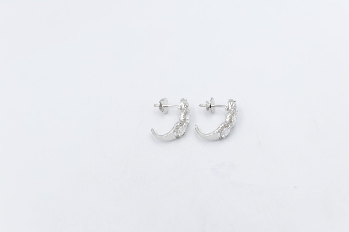 10K Lab Grown Diamond Earrings TDW 1.5ct