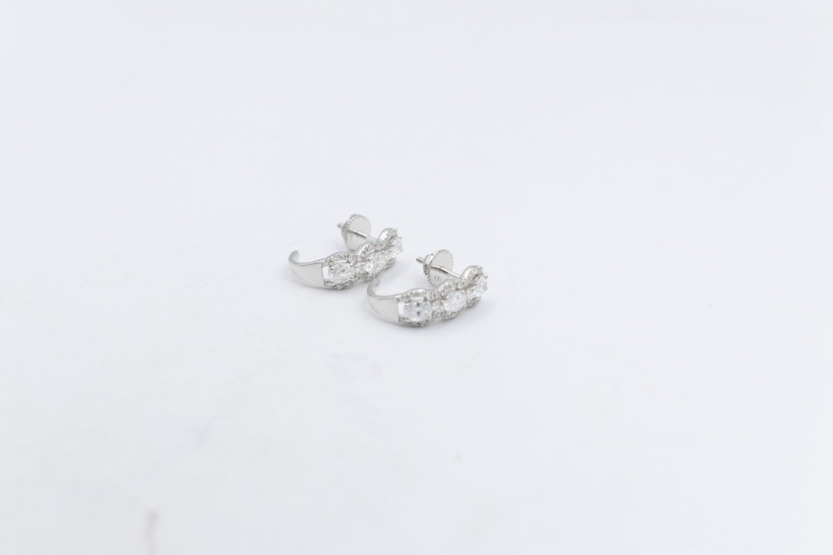 10K Lab Grown Diamond Earrings TDW 1.5ct