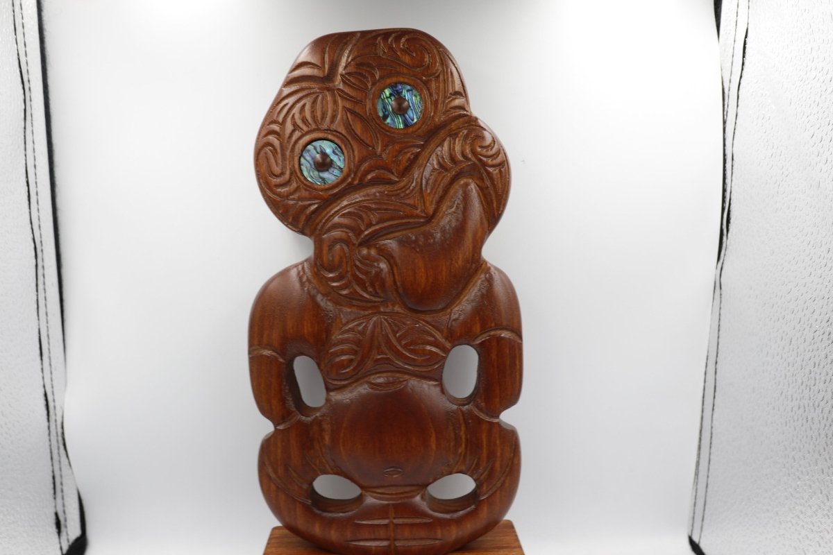 New Zealand Native Wood Tiki on a base WM841B