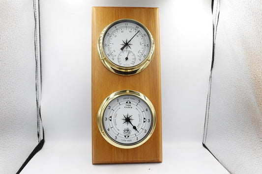 New Zealand Rimu Tide clock with Humidy and Temparature