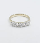 9ct Yellow Gold TDW 1.02ct Lab Grown 5 Stone Diamond Ring SYB1742