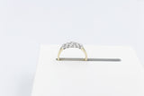 9ct Yellow Gold TDW 0.46ct Lab Grown 5 Stone Diamond Ring