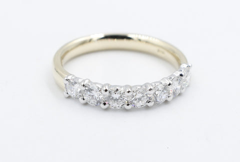 9ct Yellow Gold TDW 1ct Lab Grown Diamond Eternity Ring SYR1649