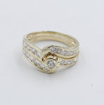 9ct Solid Gold Lab Grown Diamond ring Set SYB2669