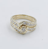 9ct Solid Gold Lab Grown Diamond ring Set SYB2669