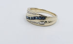 9ct Gold saphhire & Diamond set Ring SYR2955S