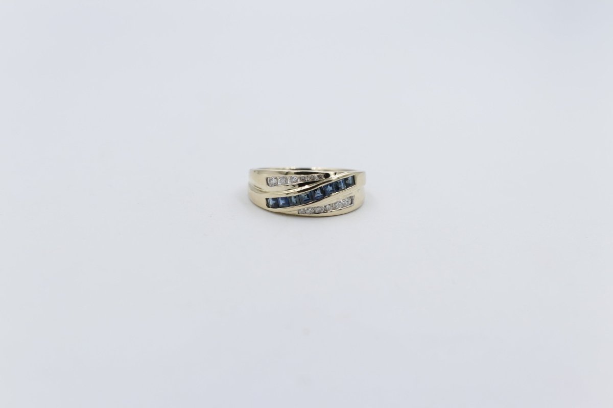 9ct Gold saphhire & Diamond set Ring SYR2955S