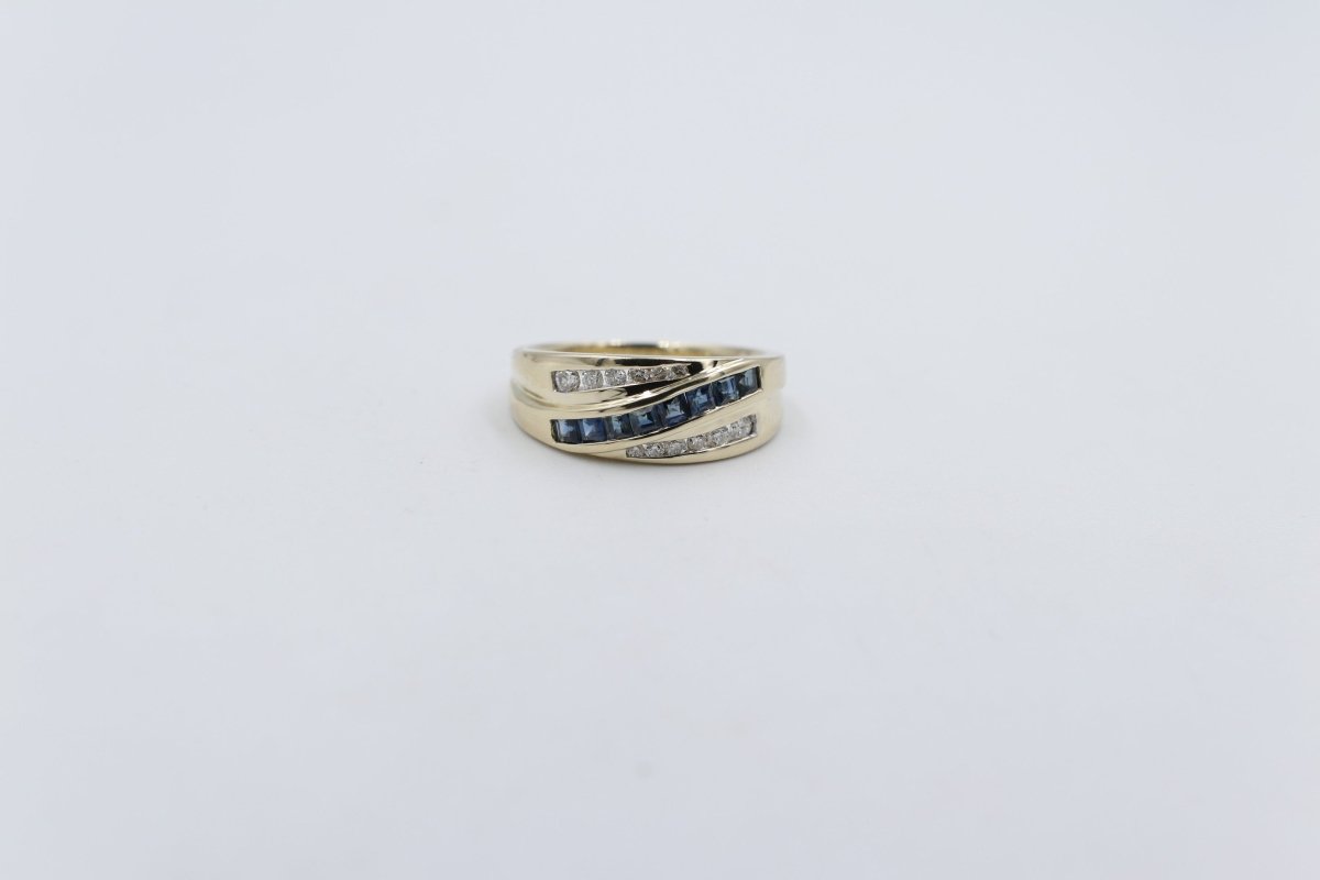 9ct Gold saphhire & Diamond set Ring SYR2955S