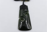 New Zealand Greenstone Toki with Double Koru