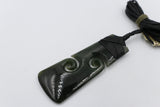 New Zealand Greenstone Toki with Double Koru