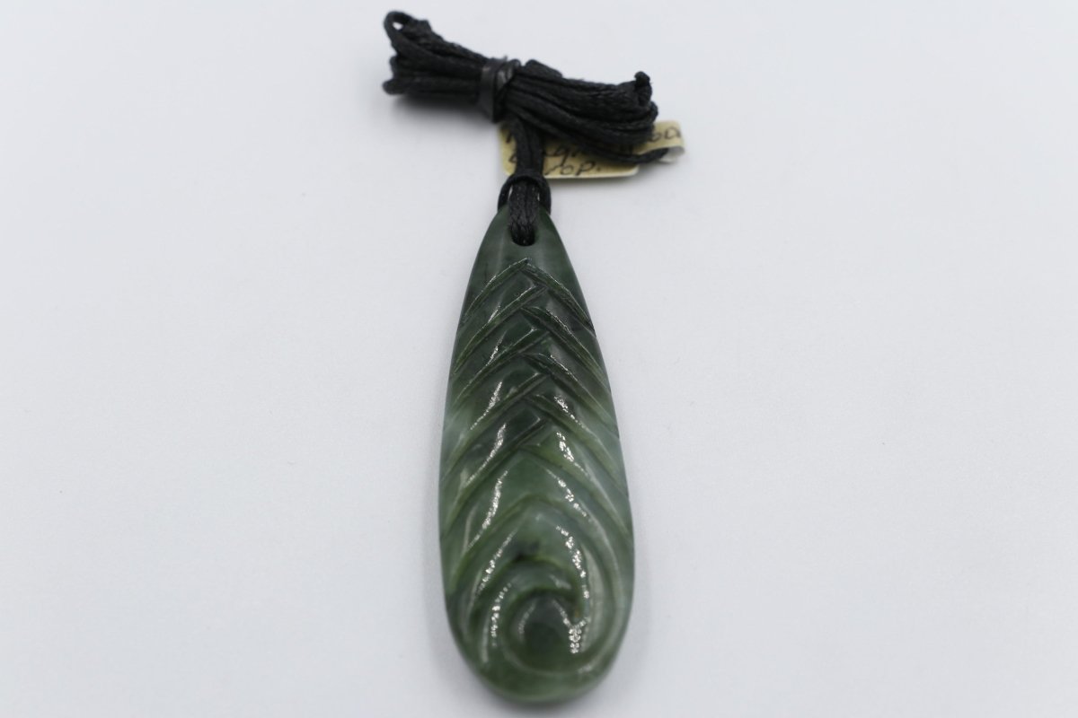 New Zealand Greenstone Drop 60mm