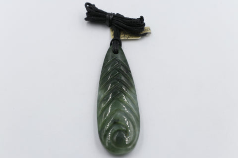 New Zealand Greenstone Drop 60mm
