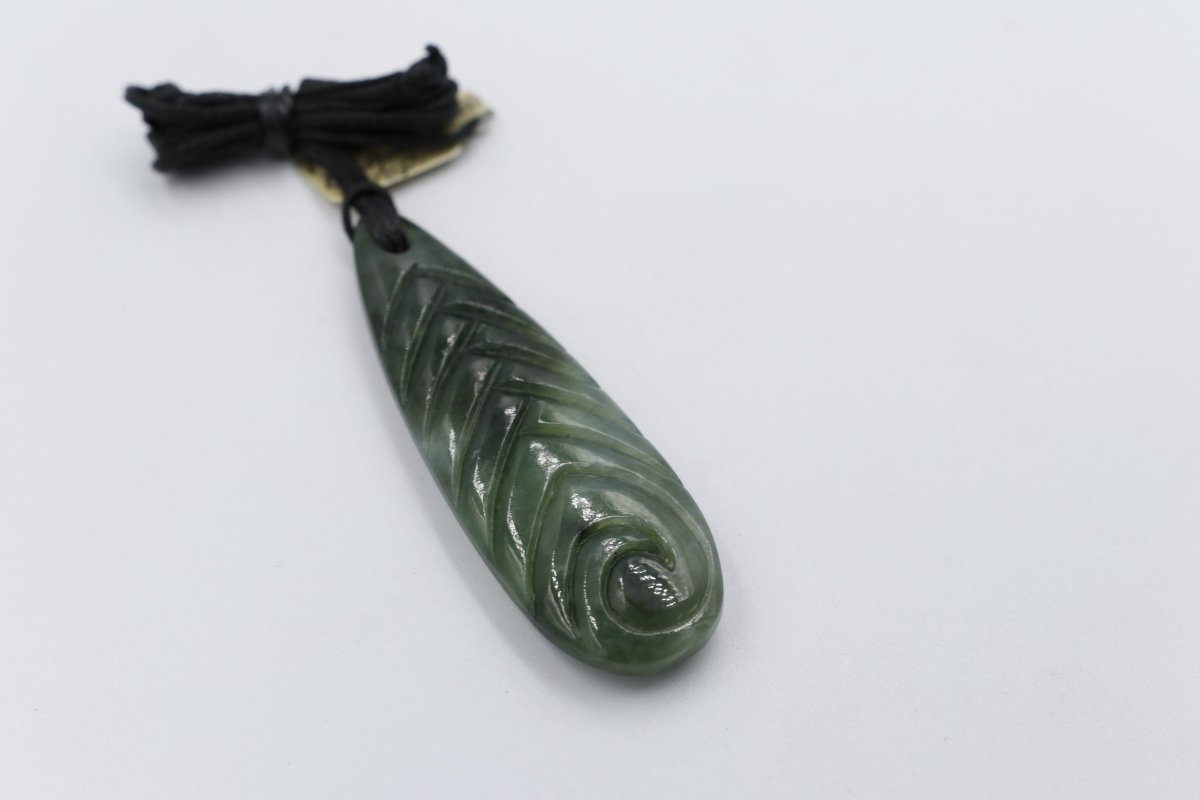 New Zealand Greenstone Drop 60mm