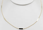9ct Gold Trace Link Solid round edge Bars 45cm HHX902/4