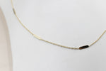 9ct Gold Trace Link Solid round edge Bars 45cm HHX902/4