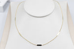 9ct Gold Trace Link Solid round edge Bars 45cm HHX902/4