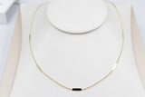 9ct Gold Trace Link Solid round edge Bars 45cm HHX902/4