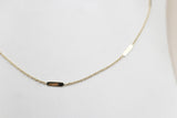 9ct Gold Trace Link Solid round edge Bars 45cm HHX902/4