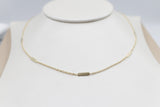 9ct Gold Trace Link Solid round edge Bars 45cm HHX902/4