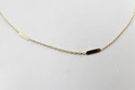 9ct Gold Trace Link Solid round edge Bars 45cm HHX902/4