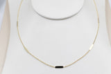 9ct Gold Trace Link Solid round edge Bars 45cm HHX902/4