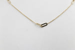 9ct Gold Trace Link with paper clip links  45cm HHY154/4
