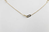 9ct Gold Trace Link with paper clip links  45cm HHY154/4