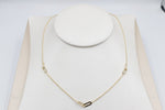 9ct Gold Trace Link with paper clip links  45cm HHY154/4
