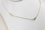 9ct Gold Trace Link with paper clip links  45cm HHY154/4