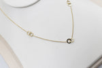 9ct Gold Trace Link with overlapping round shape Pendents HHY153/4
