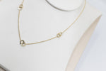 9ct Gold Trace Link with overlapping round shape Pendents HHY153/4