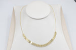 9ct Gold Trace Link with arrow shape pendents HHX802/1