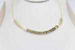 9ct Gold Trace Link with arrow shape pendents HHX802/1