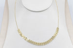 9ct Gold Trace Link with arrow shape pendents HHX802/1