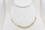 9ct Gold Trace Link with arrow shape pendents HHX802/1
