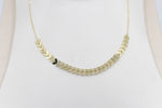9ct Gold Trace Link with arrow shape pendents HHX802/1