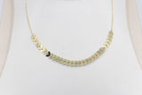 9ct Gold Trace Link with arrow shape pendents HHX802/1