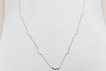 9ct Gold Trace Link with solid curved Links HHY312/1