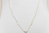 9ct Gold Trace Link with solid curved Links HHY312/1