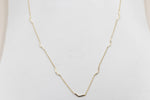 9ct Gold Trace Link with solid curved Links HHY312/1