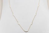 9ct Gold Trace Link with solid curved Links HHY312/1