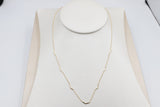 9ct Gold Trace Link with solid curved Links HHY312/1