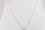 9ct Gold Trace Link with solid curved Links HHY312/1