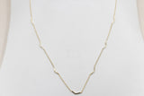 9ct Gold Trace Link with solid curved Links HHY312/1