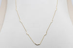 9ct Gold Trace Link with solid curved Links HHY312/1