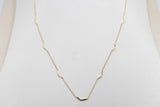 9ct Gold Trace Link with solid curved Links HHY312/1