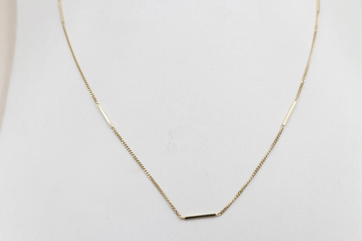 9ct Gold Trace Link with Elongated Links HHY315/1