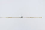 9ct Gold Trace link with paper clip pendents bracelet HHY454/41