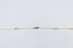 9ct Gold Trace link with paper clip pendents bracelet HHY454/41