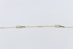 9ct Gold Trace link with paper clip pendents bracelet HHY332/11